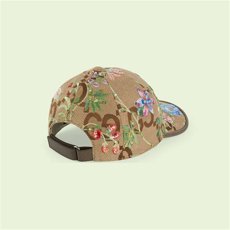 casquette fleur gucci